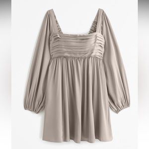 Emerson Satin Long Sleeve Mini Dress